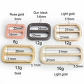Wholesale Bag Metal Adjustable Square Tri-glide Slider Buckle Alloy DIY Hardware Accessories for Handbag/Garment