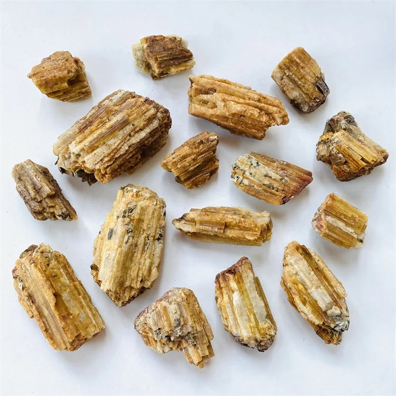 Wholesale Rough Mixed Black Mica Specimen Tourmaline Crystal Natural Heling Raw Yellow Tourmaline
