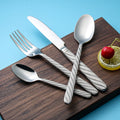 Luxury 4-Piece Stainless Steel Cutlery Set Food Grade & Easy Cleaning Customized Packing/Logo for Weddings and Hotels