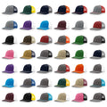 Custom Richardson 112 6-Panel Mesh Back Trucker Hat 3D Embroidery Puff Printing-Outdoor Travel Fashion Hip Hop Casual Sports