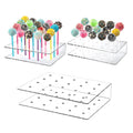 Hivillexun Small Clear Acrylic Cake for Pop Stand Lollipop Holder for Displaying Candy Desserts Elegant Display Rack