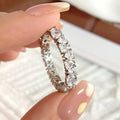 Wholesale Fine Jewelry Hypoallergenic Waterproof 925 Sterling Silver Gemstone Heart Rings-Trendy for Anniversary & Party