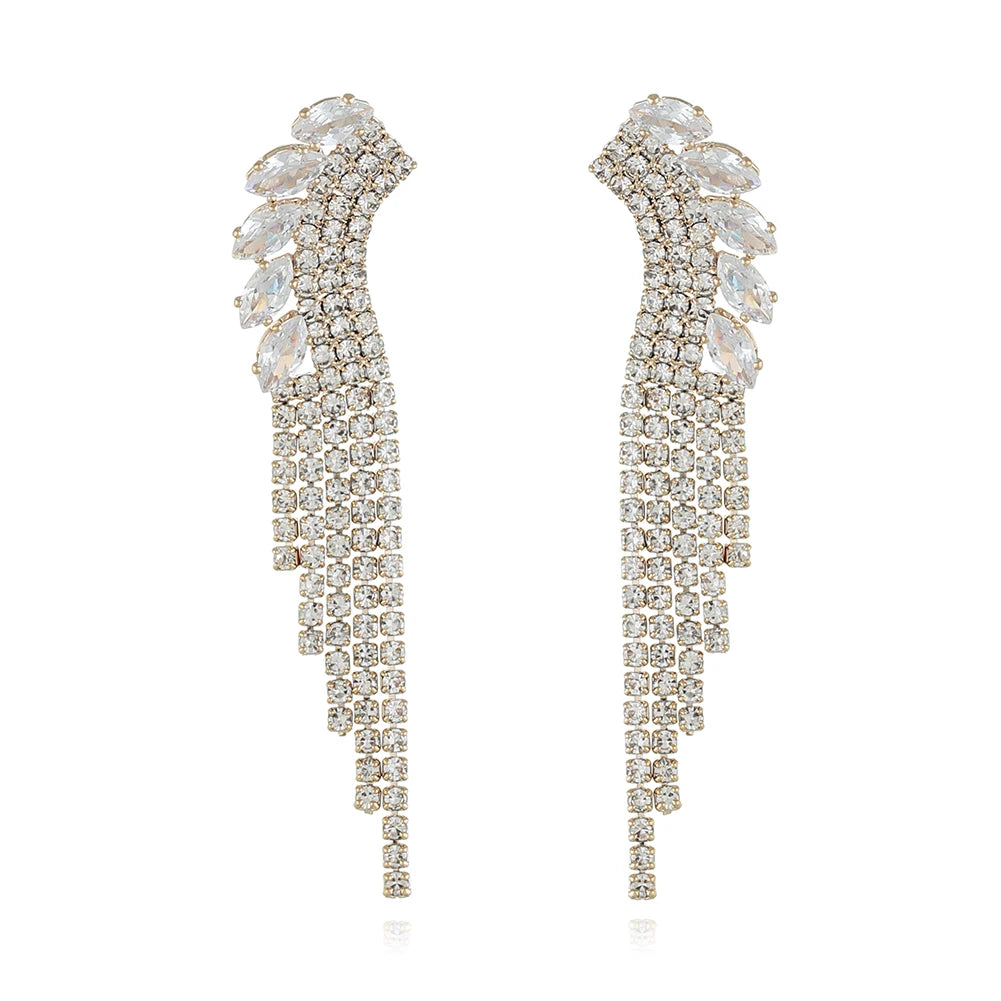 Luxury Stylish Fashion Dangle Earrings with Tassel Fashionable Jewelry Accessory