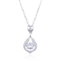 Abiding Luxury New Arrival Necklace  6.5mm 925 Sterling Silver Pendant Twinkle Setting Design Moissanite Necklace for Women