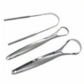 Oral Care Anti Halitosis Stainless Steel Tongue Scraper Cleaner Dental Mirror Silver/Rose Pink/Gold Custom Logo Option Metal