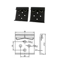 44mm Wide Aluminum Alloy Cross 4-Hole Power Switch Guide Rail Clip with Snap Hook Deduction Humidifier Guide Rail Clip