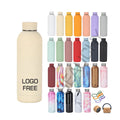 Custom logo LFGB 500ml Stainless Steel Double Wall Outdoor Sports Portable Vacuum Insulated Drink Water Bottle Gym Yoga Flask