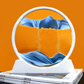 Modern Rotating Portable Glass Hourglass Sand Art with White Frame-Durable & Long-lasting Birthday/Christmas Gift