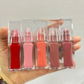 Vegan Mineral Liquid Lip Oil Long Lasting Moisturizing Hydrates Anti-Chaps Smooth Plumping Waterproof Sunscreen Color Changing