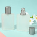 Refillable Matte Frosted Empty Glass Spray 30ml Matte Square Glass Perfume Bottle for Packaging