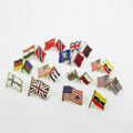 Custom National Country Flag for Lapel Pin Badge Modern Plated Bronze Zinc Alloy Flag Pins Soft Hard Enamel Technique Bulk Order