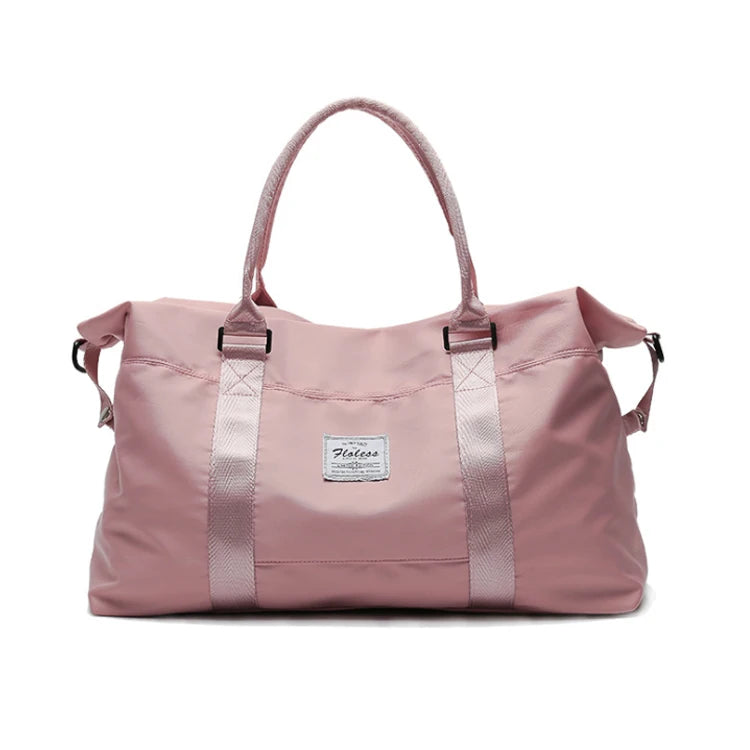 Lightweight Women's Nylon Duffel Bag Hand-Held Multi-Function Fitness Travel Shoulder Bag