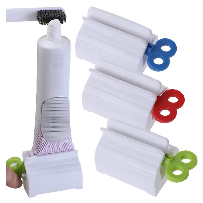 Toothpaste Squeezer Tooth Paste Holder Oral Care Bathroom Tools Tube Cosmetics Press Facial Cleanser Rolling Squeezing Dispenser
