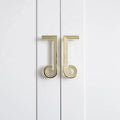 Hot Sale Musical Note Silver Gold Brass Furniture Closet Kitchen Cabinet Wardrobe Door Handles