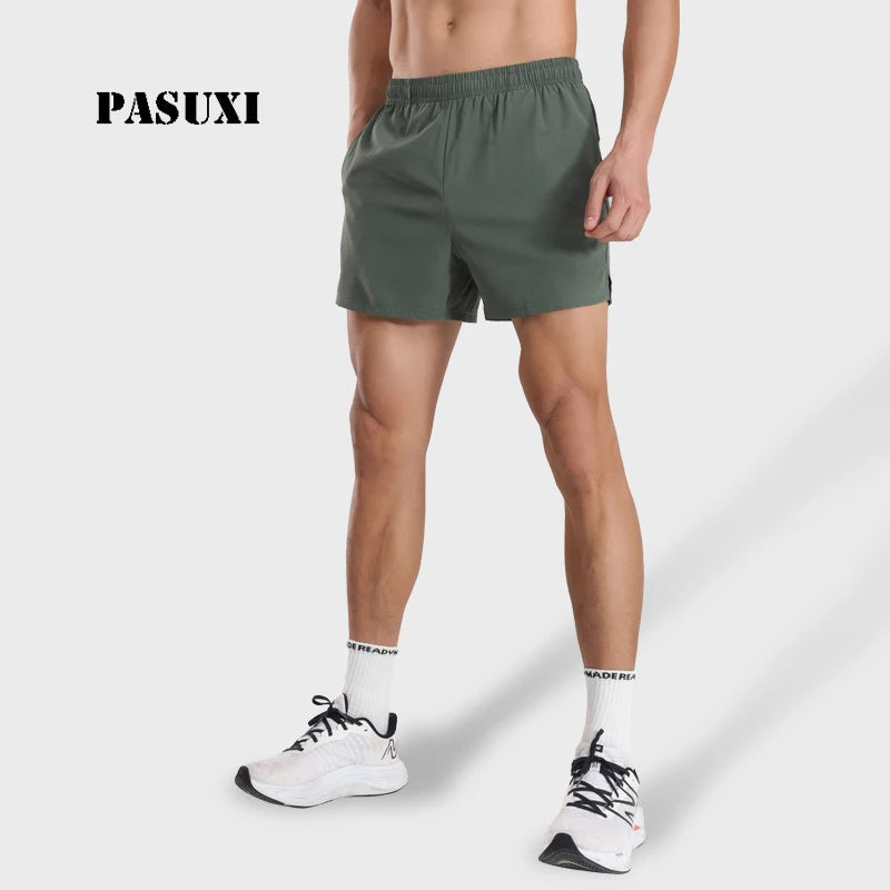 PASUXI Men Quick Dry Running Shorts Gym Training Workout Mesh Shorts Breathable Lightweight 3 Inch Basketball Shorts Sportswear