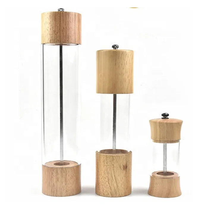 Wooden Pepper Spice Salt Corn Mill Grinder Muller Kitchen Accessories Wooden Pepper Grinder