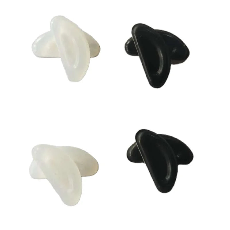 High Quality New D-shaped Silicone Nose Pads with Anti-Slip Feature for Eyeglasses and Sunglasses 15x6.7x1.5mm