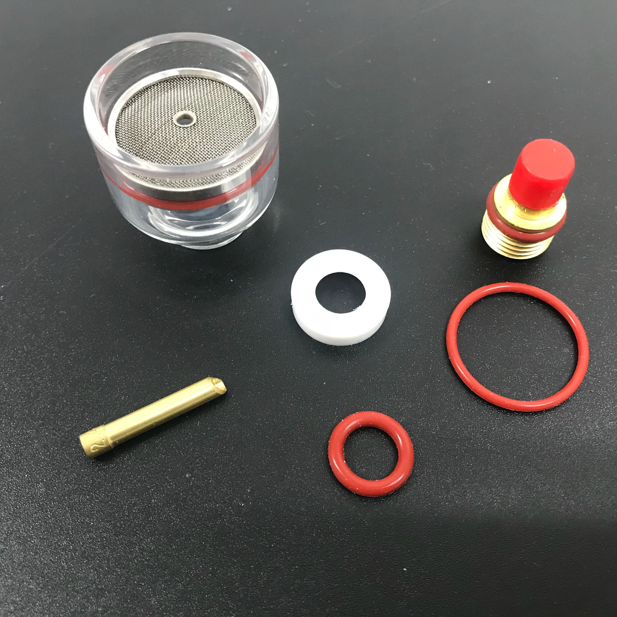 Tig Welding Accessories Kit WP-9/20 Large Champagne Clear Quartz Nozzle Kit for 2.4mm