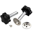 Stainless Steel Male Threaded Knob Black Plastic Handle Clamping Knobs M5 M6 M8 M10 Bolts for Clamping Projects