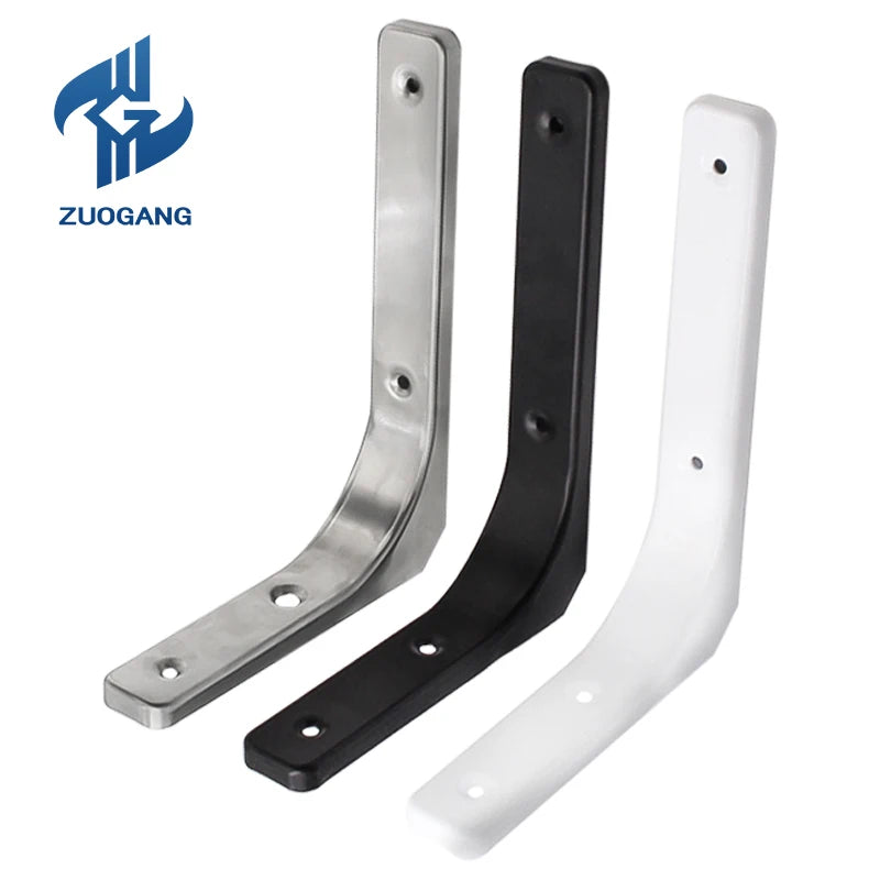 Zuogang Cast Iron Shelf Unistrut Brackets Wall Hanging Metal 90 Degree Angle Curved Bracket
