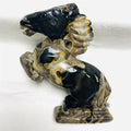 Wholesale Natural Crystal Flam Agate Carving Animal Fluorescent Agate Carved Horse  for Decoration