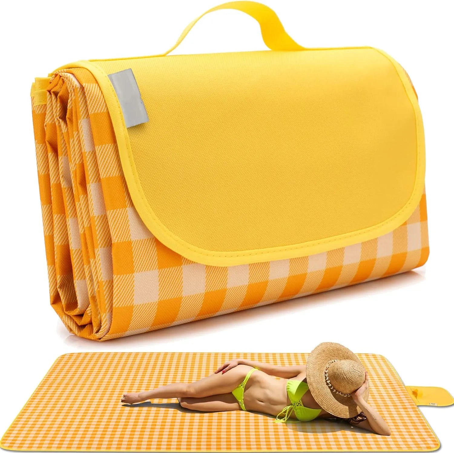 Portable Extra Large Outdoor Picnic Blanket Sand Proof and Waterproof Beach Mat for Camping and Hiking Durable Feature