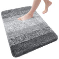 Thick Plush  Custom Machine Washable Absorbent Soft Microfiber Shaggy Bathroom Mat Bath Home Carpet Set