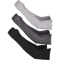 2023 New Arm Warmers Fingerless Gloves With Thumb Hole for Women Girls Winter Knit Wrist Long Glove