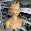 Short Pixie Cut Curly Wig Short Bob 13X4 Lace Front Virgin Brazilian Human Hair Wig for Black Women Pre Plucked WIG