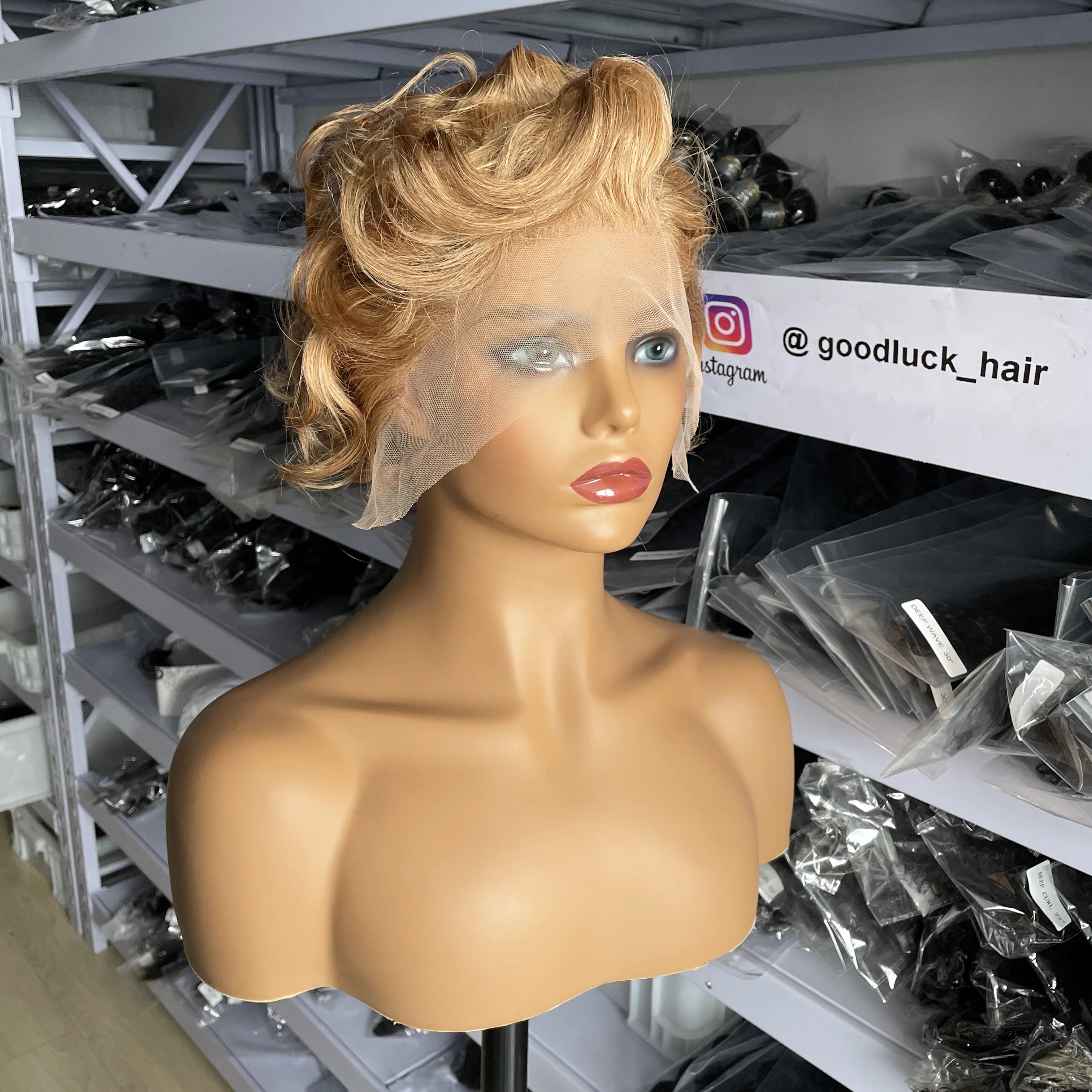 Short Pixie Cut Curly Wig Short Bob 13X4 Lace Front Virgin Brazilian Human Hair Wig for Black Women Pre Plucked WIG