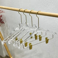 Hot sale  transparent hanger Acrylic Crystal Clothes Hangers Customized clothing store Fashion Brand Display