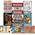 Warning Rules Wholesale Design Embossed Vintage Metal Plate Printing Retro Retro Poster Tin Sign Bar Garage Wall Decoration