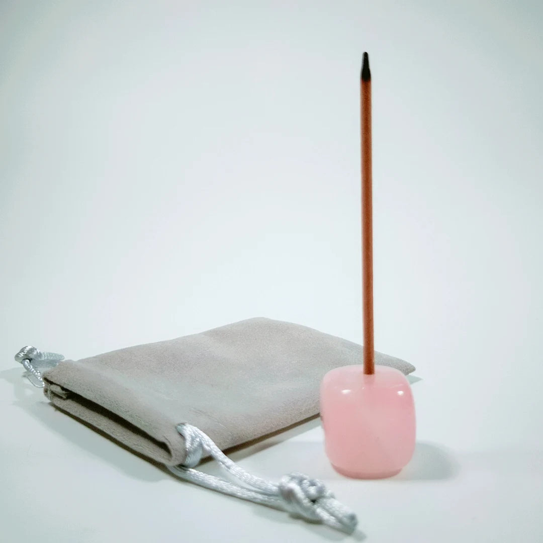 DIY Popular sale  Rose Quartz Square Incense Holder Balance Healing Meditation for gift & decoration