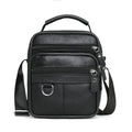 Custom Designer Brand Black Color  Pu Leather One-shoulder Messenger Tote Bag  Leather Messenger Bag for Men