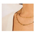 BMZ 2025 18K New Arrivals  Cube Box Link Necklace 45+5*0.4 cm End Chain Trend