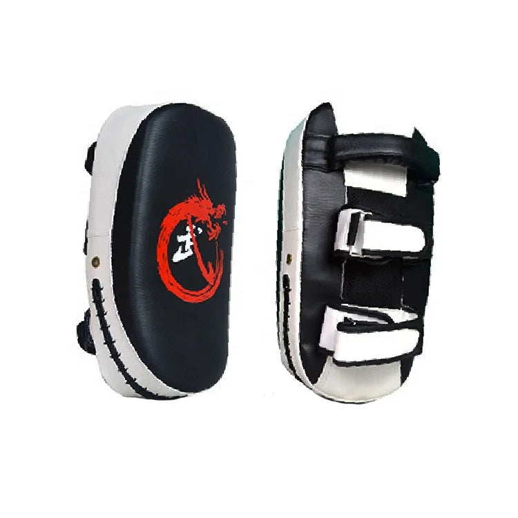 Professional Boxing & Taekwondo Thicken Arc Kicking Mit Punching Focus Pads PU Leather 360g Comfortable Durable Printed Logo