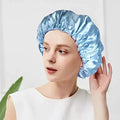 Bath Shower Cap 4-Pack Shower Caps for Women Double Waterproof Layers Bathing Shower Hat Hair Protection EVA Shower Caps