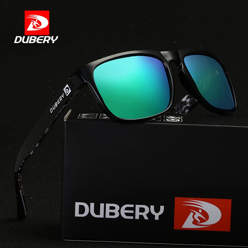 DUBERY Brand Design Polarized Sunglasses Men Driving Shades Male  Men Summer Square Goggle Oculos UV400 Sun Glasses D730