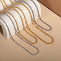 EManco 2022 Dainty Jewelry Bling Cauliflower Chain Choker Luxury Stainless Steel Glitter Star Adjustable Links Chain Necklace MegaBDM