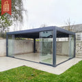 Outdoor Aluminium Electric Louvre Pergola for Terrace
