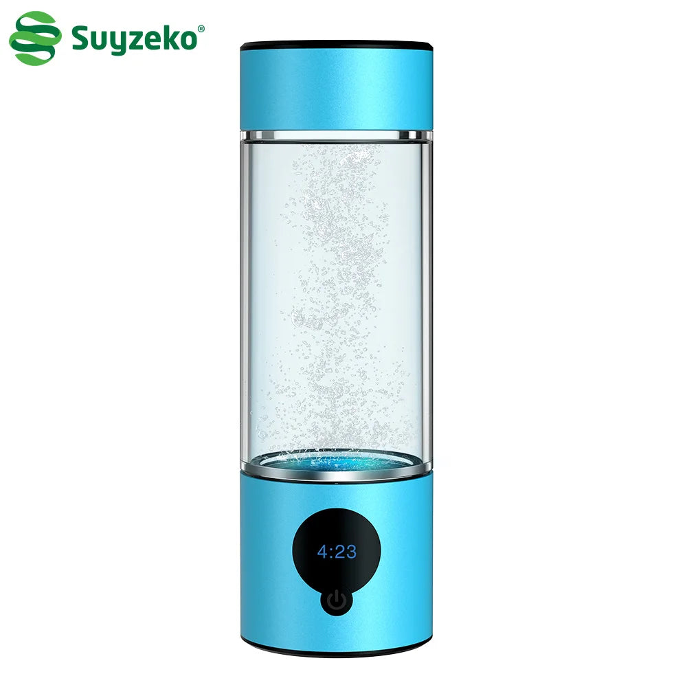 Suyzeko New Arrivals 2025 Portable Hydrogen H2 Generator Water Bottle 5000ppb+ 3 in 1 SPE PEM Electrolyzer Hydrogen Generator