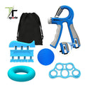 5PC/Set Gym Fitness Adjustable Finger Strength Trainer Wrist Forearm Grip Workout Hand Grip Strengthener Set