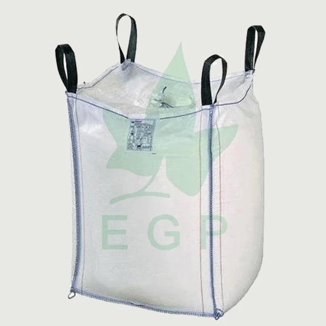 EGP  Custom 100% PP Material Polypropylene Tubular FIBC Super Sack UV Treated 35x35x45 Big Bag