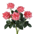 Real Touch Single Stem Latex Roses 9cm Artificial Flower Rose for Wedding Home Decoration