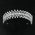 Handmade Hair Band Stylish Prom Fancy Flower Zircon Tiaras Wedding Bridal Hair Accessories Headband