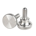 DIN Stainless Steel 304 Zinc Plated M2-M12 Metric Pattern Knob Flat Head Knurled Thumb Screws Silver/Black Options Made in China