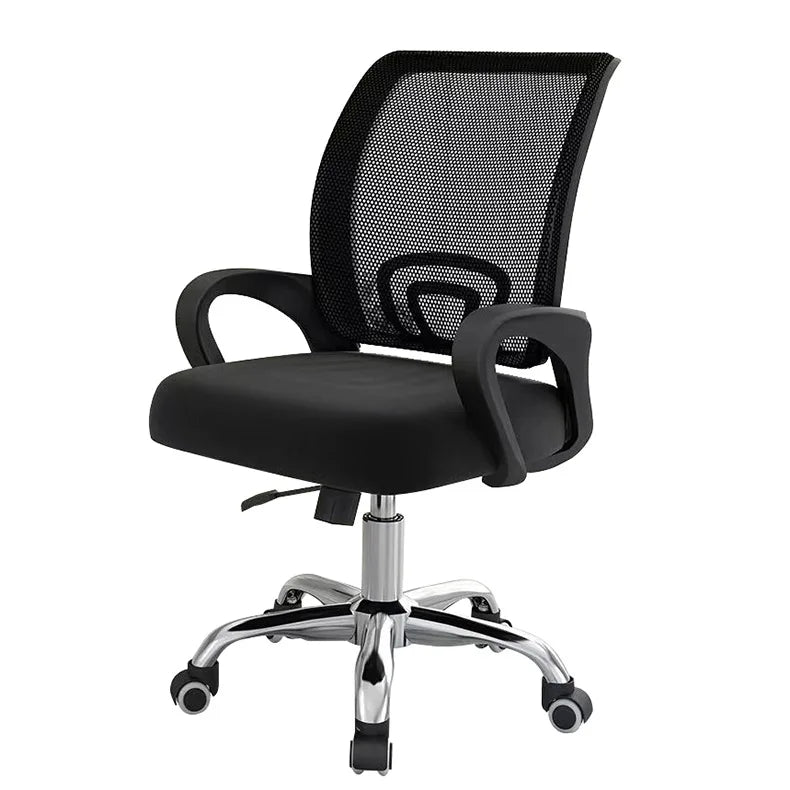Custom Colorful Revolving Lift Mesh Office Chair Ergonomic Swivel Adjustable Headrest Traditional Chrome Iron Base Home Use