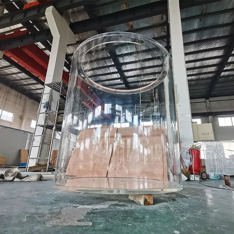 Leyu Factory Direct Sale Large Acrylic Aquariums Custom Cylinder Fish Tank Eco-Friendly Plastic Good Price