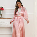 2023 Hot Style Middle East Dubai Spring Summer Embroidery Tassel Gown Muslim Turkey Fashion Temperament Dress