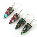 Go2boho Water Drop Earring Boho Natural Impreial Jasper Stone Flower Color Trad Fashion Jewelry Gemstone Bead Earrings for Women